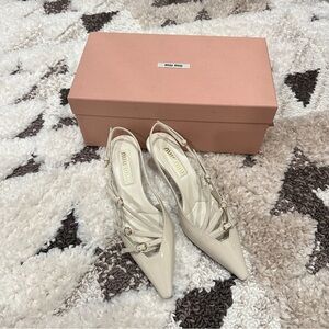Miu Miu Buckle Heels Size 37